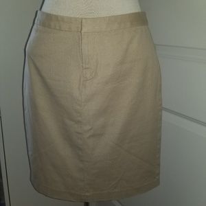 Banana Republic Women's Pencil Skirt Khaki